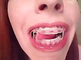 Cum Is Fun To Play With In The Mouth And Rub On Teeth