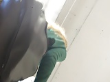 Upskirt blonde sexy