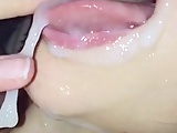 Compilation of huge close-up cumshot in mouth - Facial