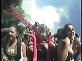 Tits Out Roller Coaster 1