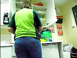 Milf co worker with a big ass in tight jeans 