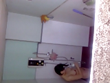 my sister take bath