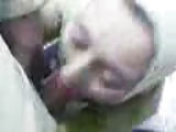 arab girl in hijab sucking cock at work