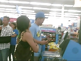 Upskirted a Pregnant Asian Chick