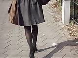 Office Lady Sexy Legs Walking