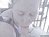 Blowjob then Cum Bath