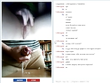 chatroulette. cum on russian hairy teen pussy