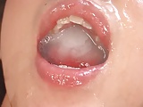 Hungry japanese girl loves sperm