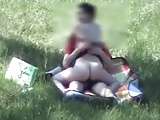 Big ass ride her BF in nature