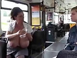 Woman on bus pumping breast milk