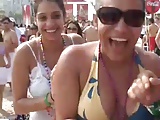 Party girls flashing their tits