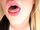 Sexy Blonde Mouth And Tongue Fetish