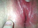 Closeup clit masturbation