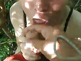 BJ in the park. Cum on face