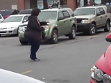 Pear Shaped SSBBW Walking to her car