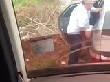 Hidden cam older man fucks in the street