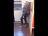 Cute teen girl in vienna subway