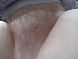 clip of my bbw soft natural hairy pussy and boob.