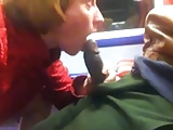 Black Cock on the Train to Putney - Pussy