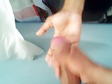 Jerking Off And Doing Cumshot On My Girlfriend Hand