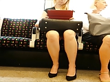 Upskirt on Morning Train