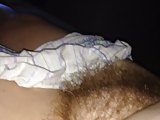 playing with her soft boob,nipple & soft hairy bush.