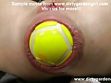 Huge balls in ass and anal prolapse - DIRTYGARDENGIRL