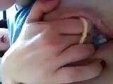 Creamy Teen with condom