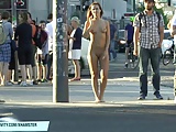 Sweet Jenny shows her sexy body completely naked in public