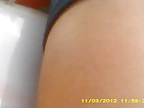 Upskirt floreado