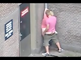 People having sex on the street (The Netherlands).