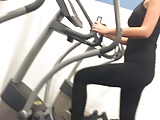 Sexy hot teen working out