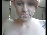 amateur cumface then eat it