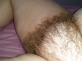 getting my cock ready for hairy pussy sex, big tits