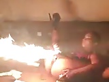 Flaming pussy