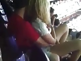 fingers girl on puplic sports game