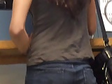 Teen ass in jeans 