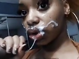 sexy ebony with big sucking lips