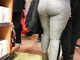 Candid pawg in tight grey!