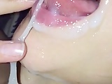 SlowMo Sticky Facial Closeup