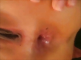 Amateur asian girl gets anal creampie from BF!