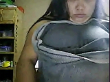 Anecitajuela showing her big tits part 1