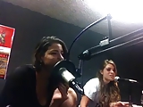 Busty Latina Singing at Radio Station