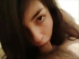 POV blowjob from a cute teen