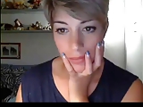 Very beautiful short hair girl CAM 