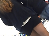 girl with mini skirt