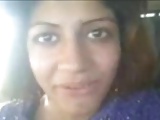 Hot Indian Girl Flasing her Boobs and Pussy to BF at CAR