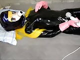 Kigurumi Girl in Breathplay Vibrates Herself