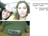 2 hot turkish ladies laugh at my size on cam