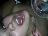 feeding girl cum